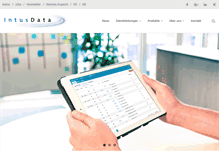 Tablet Screenshot of intusdata.ch